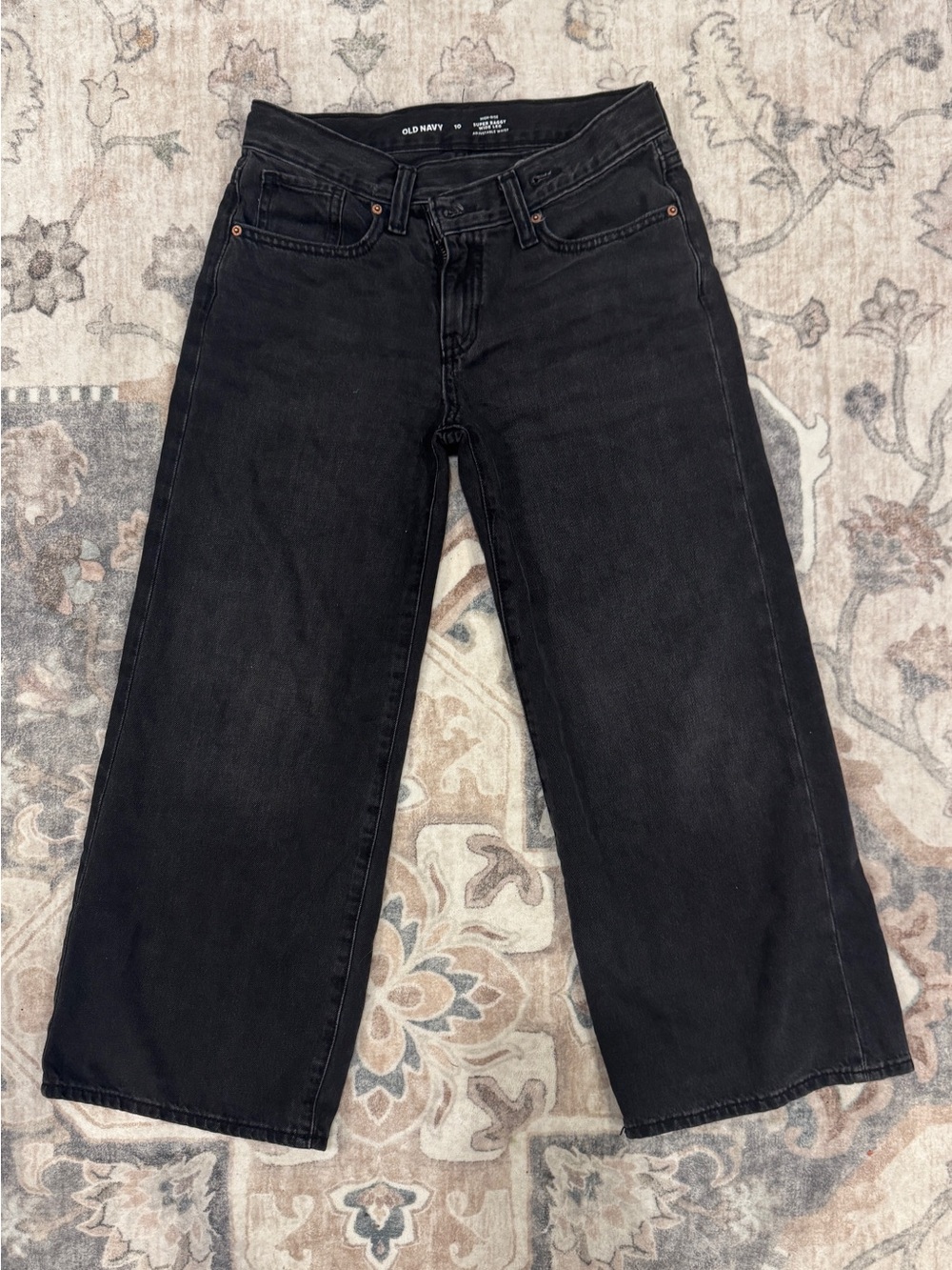 Old Navy Black Wide-Leg Jeans for Kids